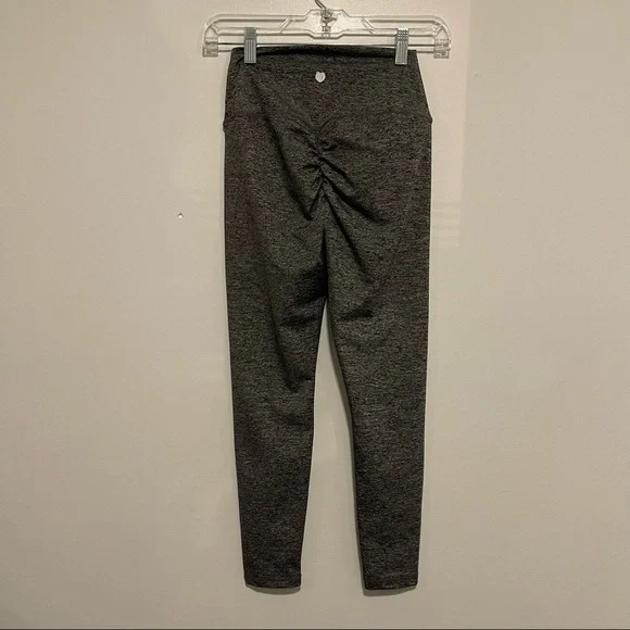 Peachee Collection heather grey leggings Small butt scrunch - Picture 6 of 8